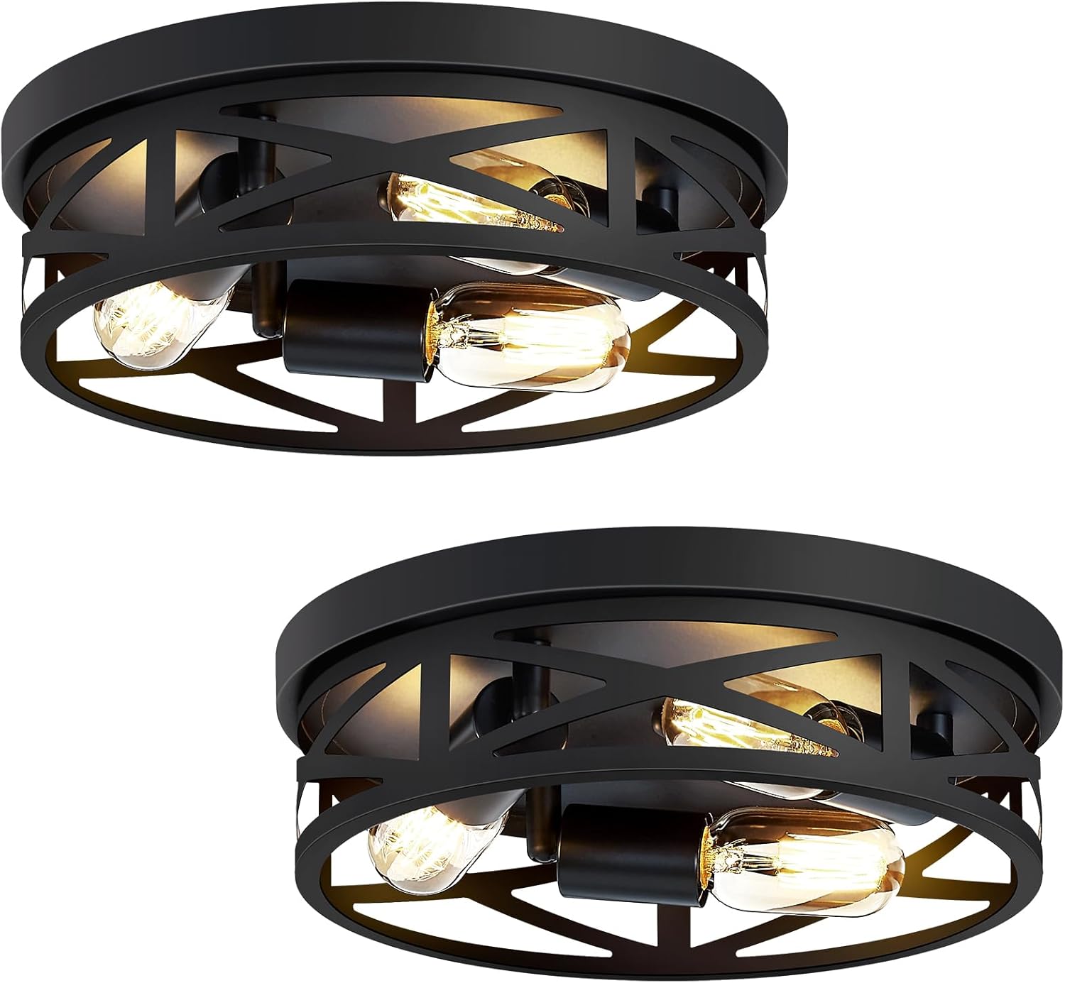 ZHU YAN 3-Light Flush Mount Ceiling Light Fixture for Home