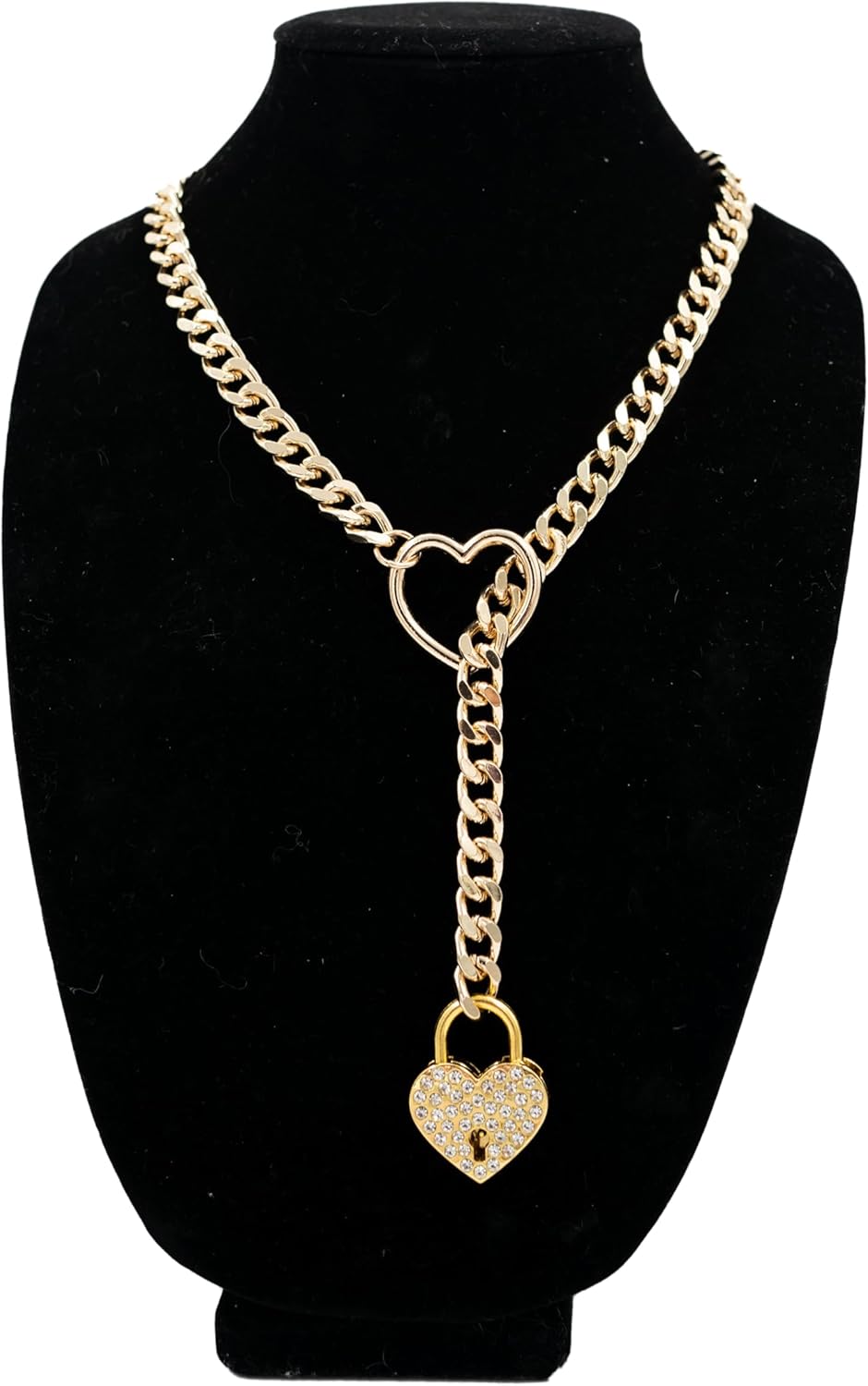 Custom Double Heart O-ring Slip Chain Necklace for Women and Men