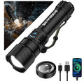 SKYFIRE LED Flashlight High Lumens 1500000lm - Rechargeable Zoomable