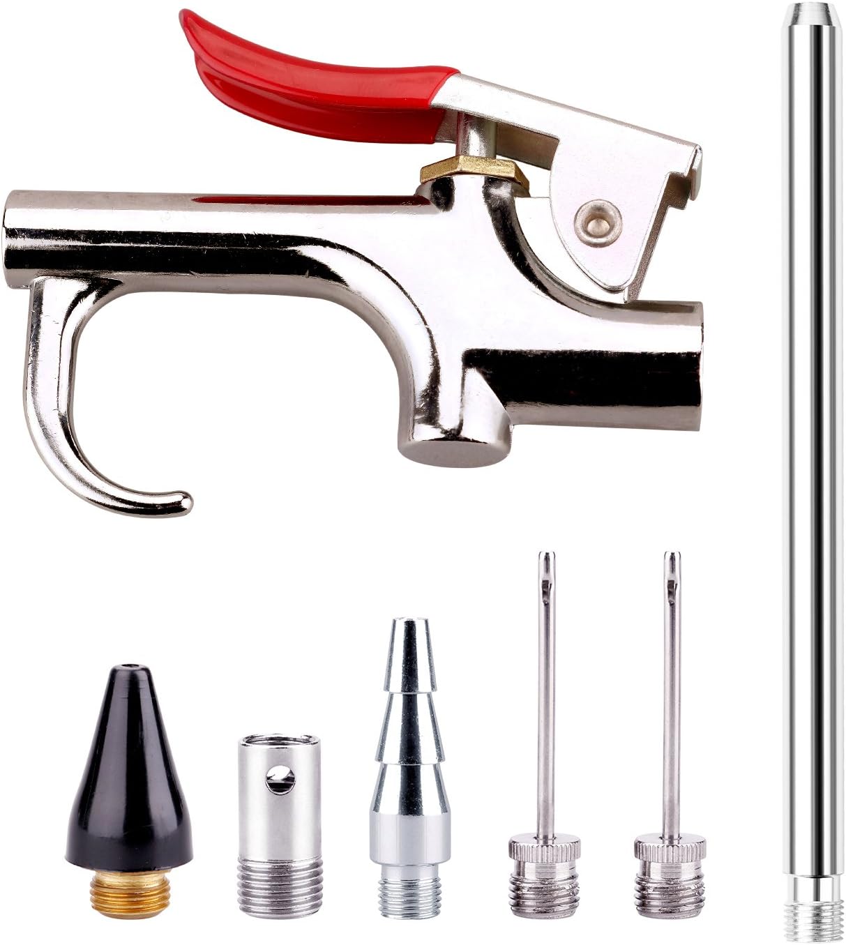 WYNNsky Air Blow Gun Kit - 5 Nozzles, 7 Pieces