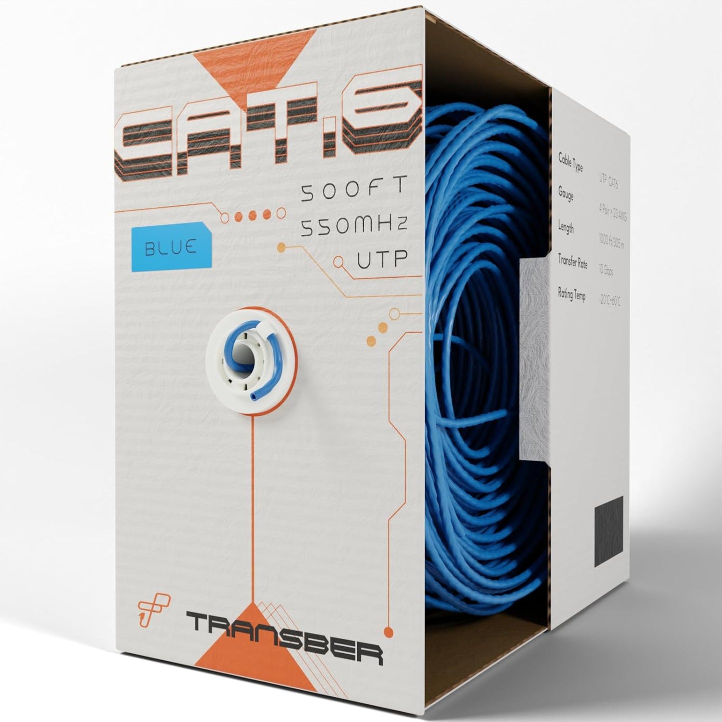 CAT6 500ft Ethernet Cable for Lightning-Fast Network Performance