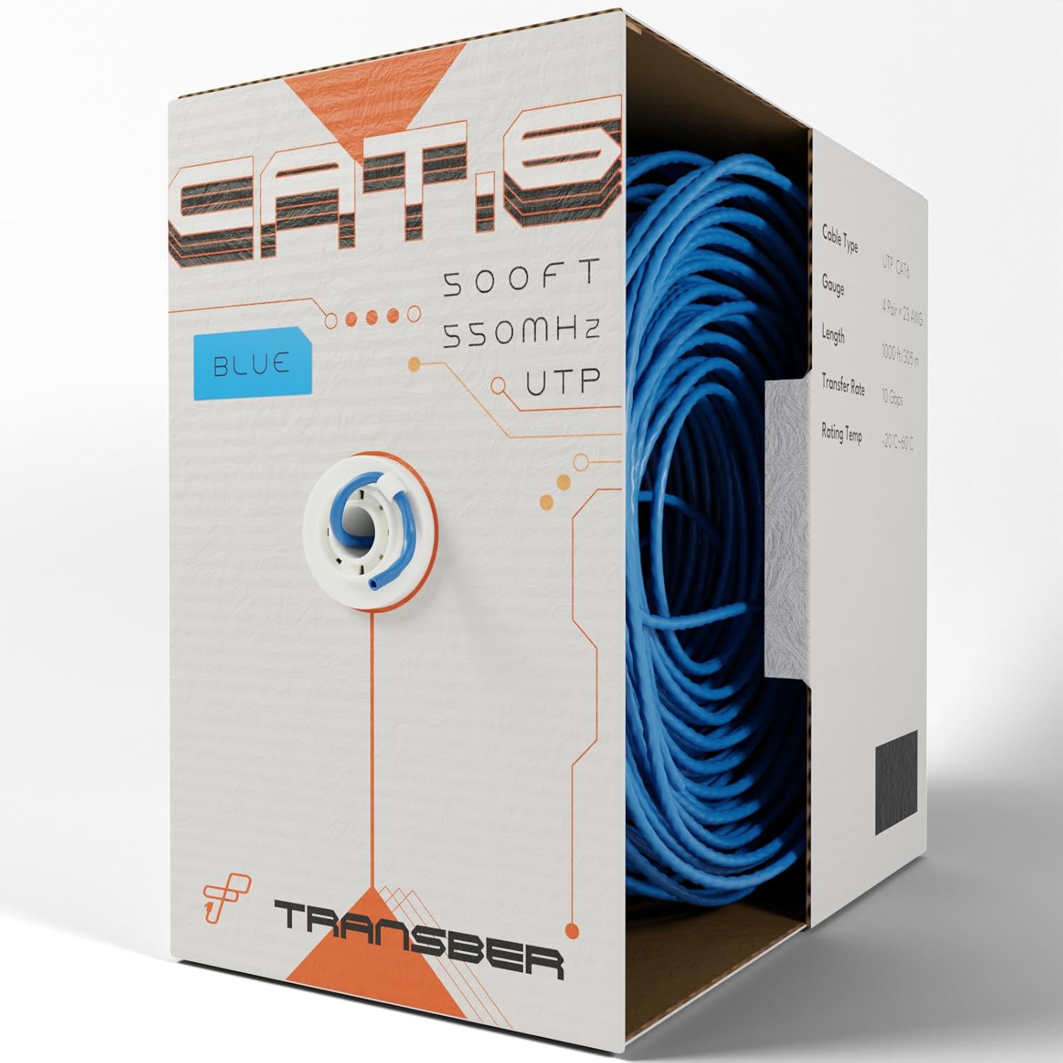 CAT6 500ft Ethernet Cable for Lightning-Fast Network Performance