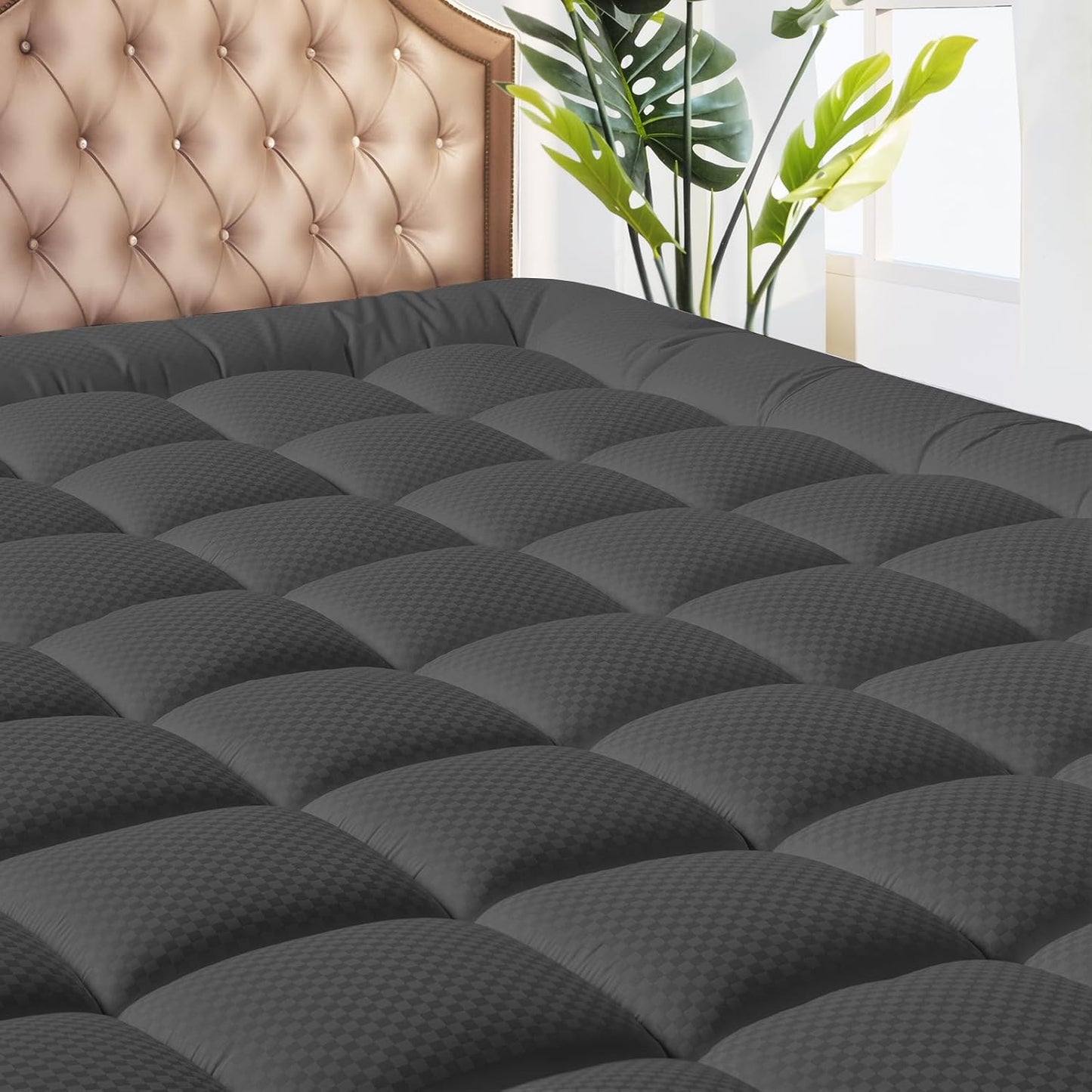 Cooling Breathable Queen Size Mattress Pad for Ultimate Comfort