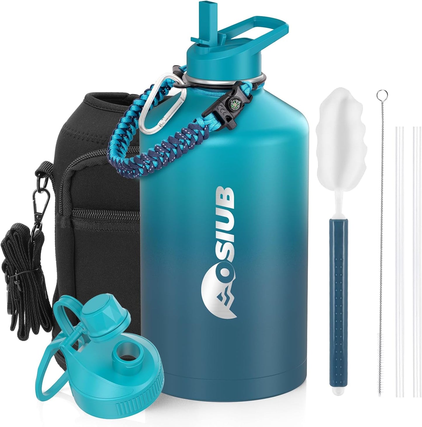 OSIUB Insulated Water Bottle 128 oz for All Adventures