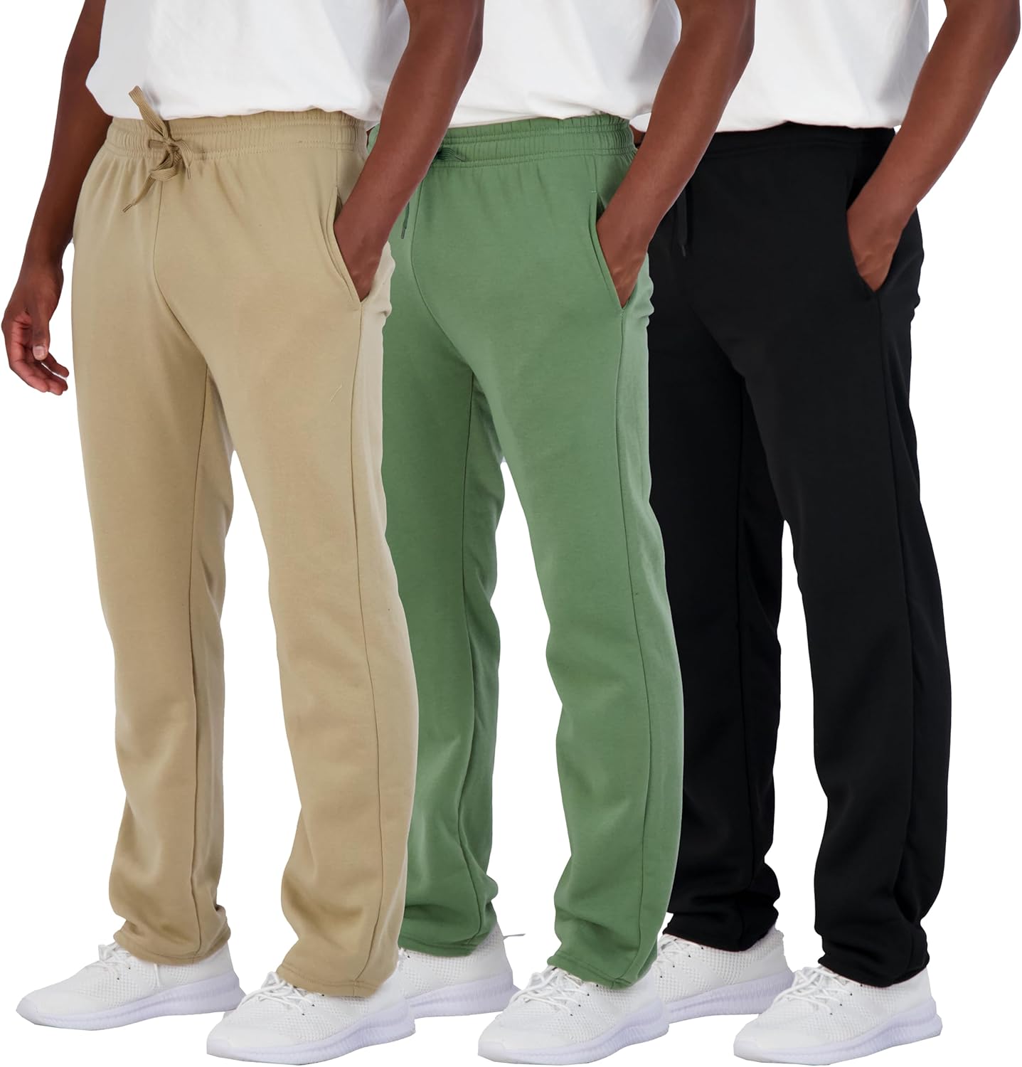 Men's Tech Fleece Athletic Casual Open Bottom Sweatpants