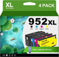 952XL Ink Cartridges Combo Pack with Free Chip Upgrader - High Yield