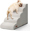 Dog Stairs for High Bed 5 Step Ramp for Small and Medium Dogs - Gentle