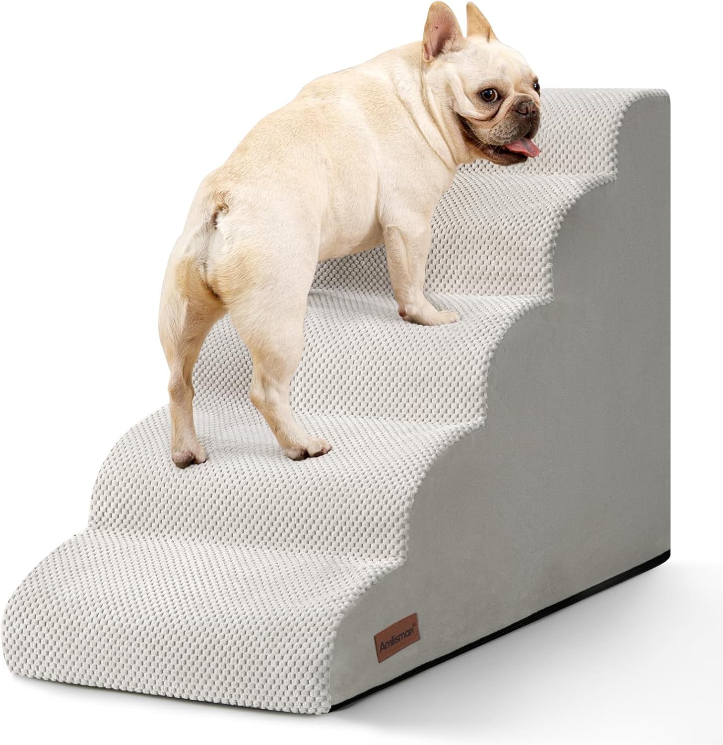 Dog Stairs for High Bed - 5 Step Ramp for Small Dogs