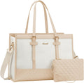 Laptop Tote for Women 15.6 in Canvas Briefcase - Large Capacity