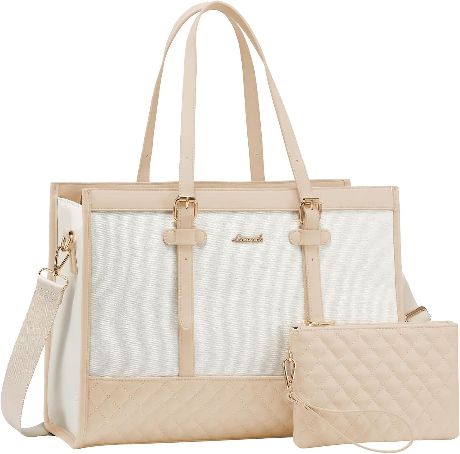 LOVEVOOK Laptop Tote for Women - Stylish 15.6 inch Bag