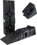 RhinoRamp 11909RCMI Vehicle Ramp & Wheel Chock Bundle - Stable Garage