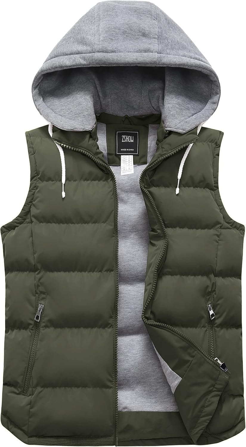 ZSHOW Women's Hooded Puffer Vest for Winter Warmth and Style