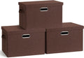 Large 17in 36 Quart Collapsible Stackable Storage Bins with Lids