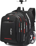 22 Inch Rolling Backpack with Wheels for Travel - Large 55 L Carryall
