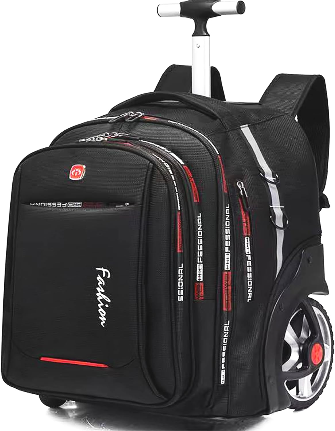 22 Inch Rolling Backpack with Wheels for Travel and Storage