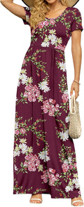 Fashionable DB MOON Summer Maxi Dresses with Pockets for Women
