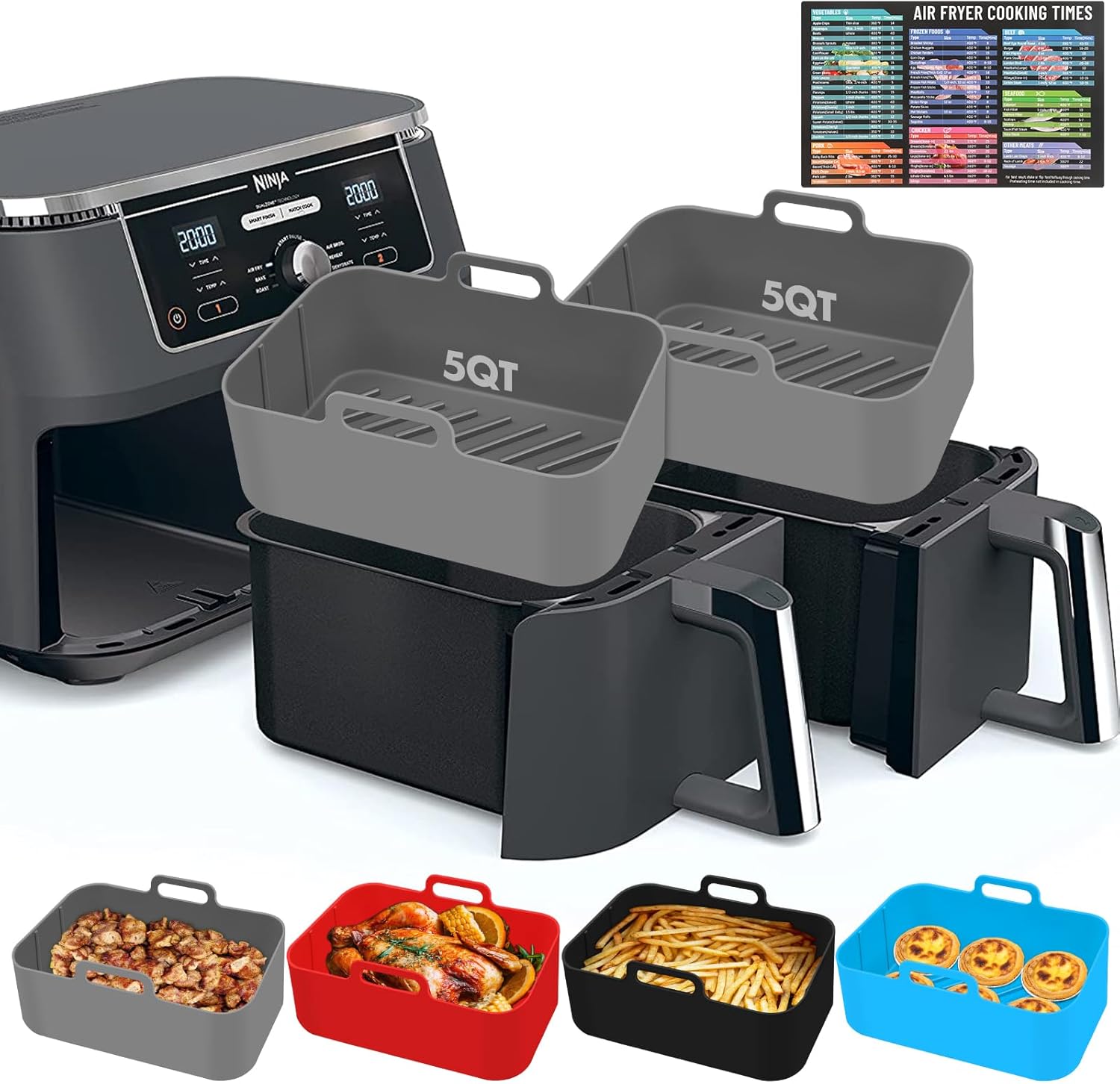 Reusable Silicone Liners for Ninja Air Fryer