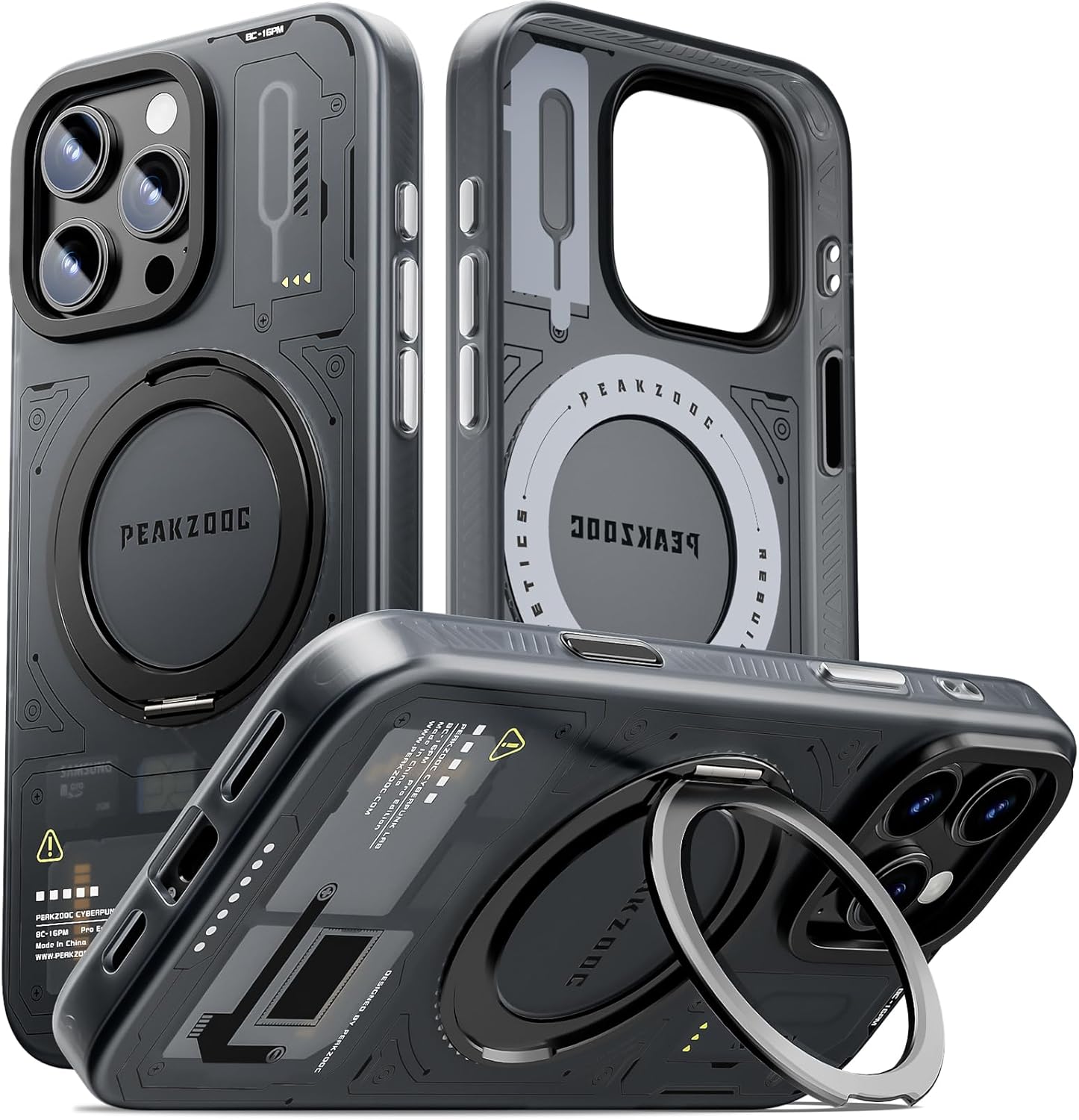Case for iPhone 16 Pro Max with Magnetic Grip and Stand