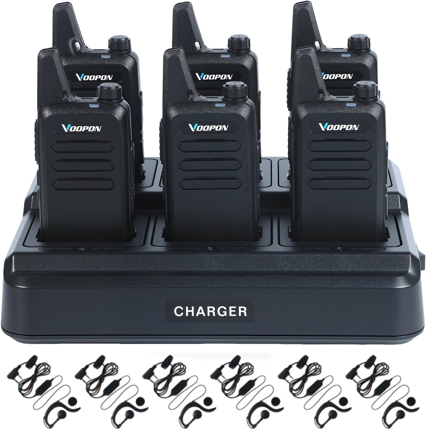 Rechargeable Walkie Talkies for Adults with Long Range and Earpieces