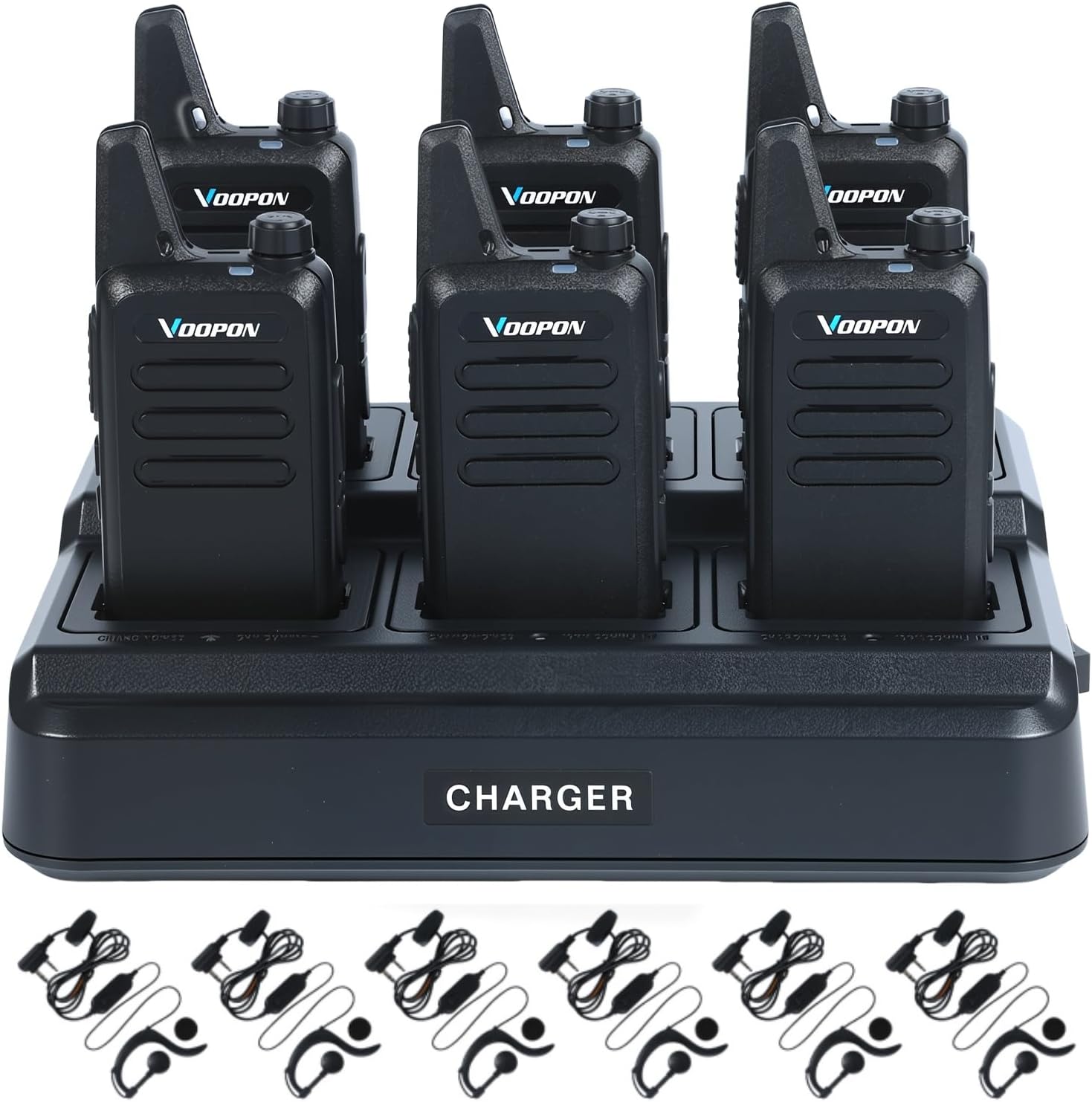 Rechargeable Walkie Talkies for Adults with Long Range and Earpieces