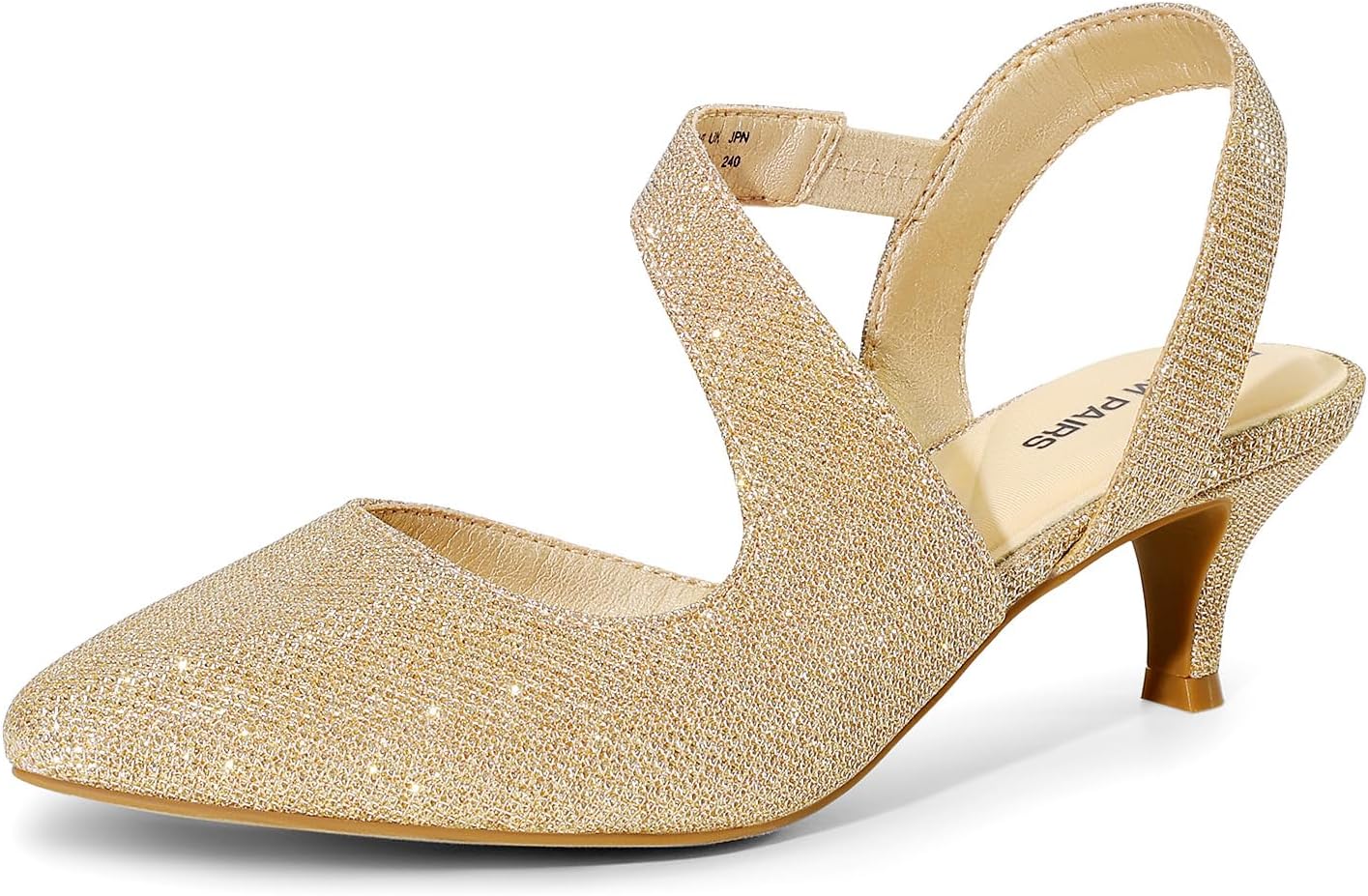 DREAM PAIRS Kitten Heels for Women Stylish Low Heel Pumps