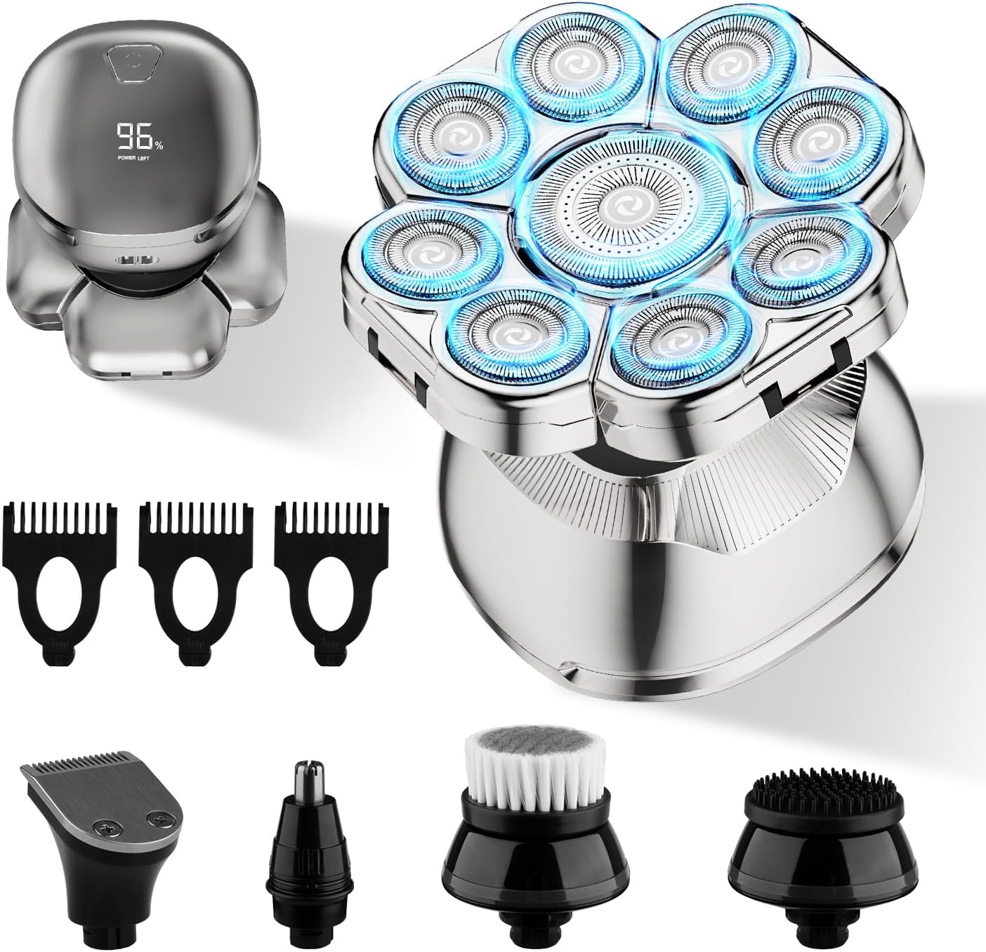 9D Flex Head Shaver for Bald Men - Ultimate Grooming Kit