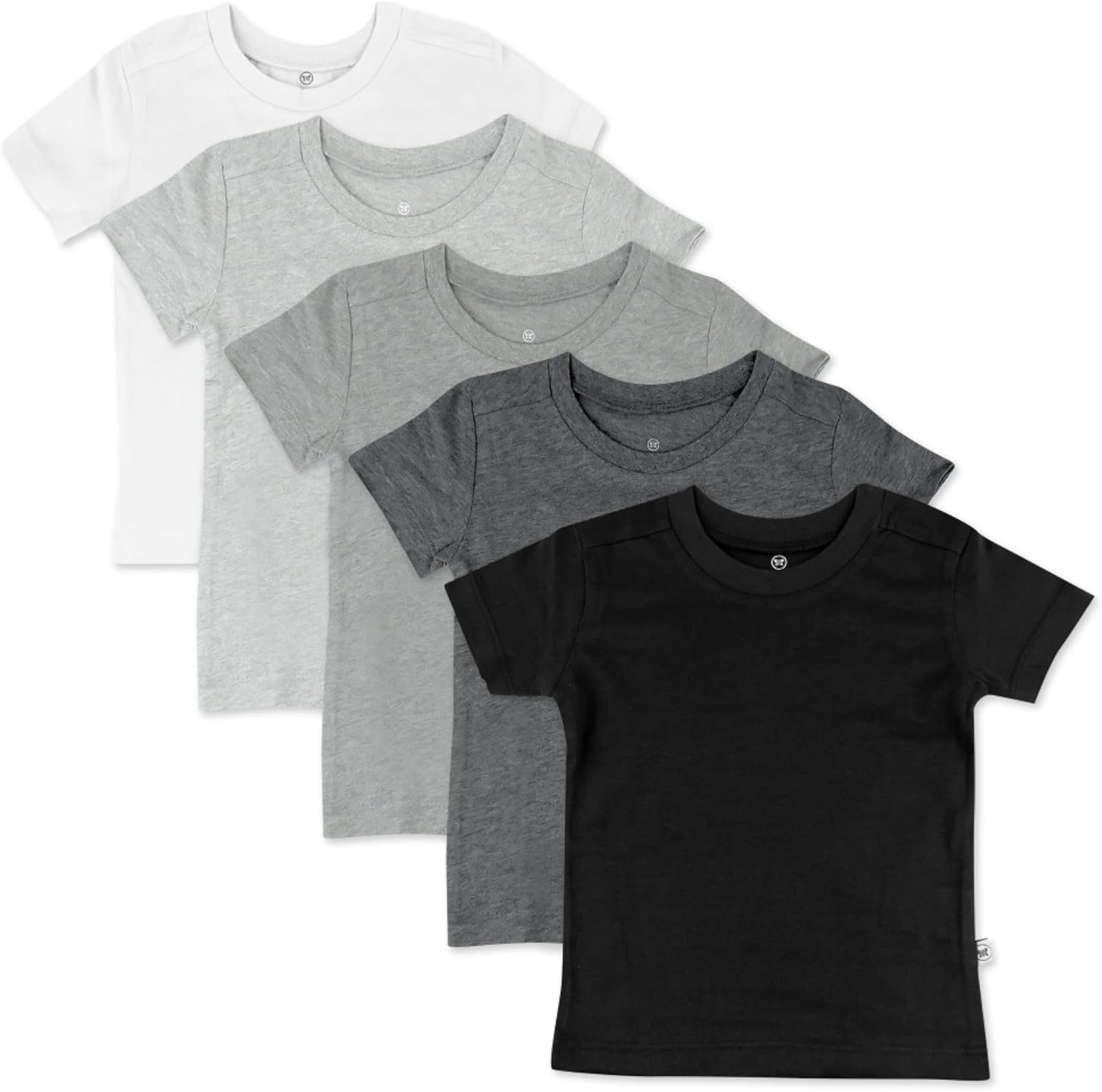 Unisex Baby 5-Pack Short Sleeve T-Shirts in Organic Cotton
