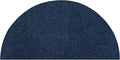 Ambiant Pet Friendly Navy Half Round Rug 20in x 40in - Soft, Stain