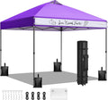 8x8ft Pop Up Canopy Tent - Quick One Push Setup for Events