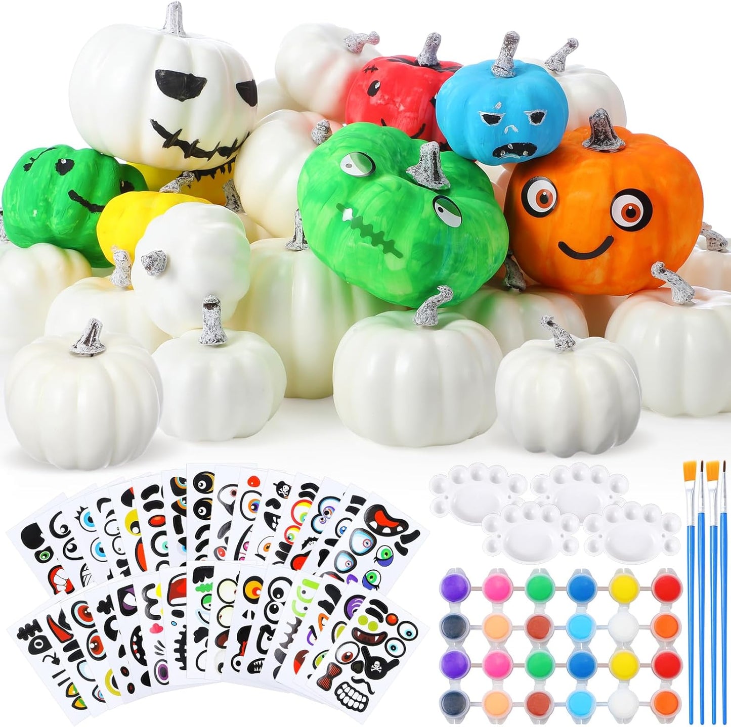 DIY Fall Pumpkin Painting Kits for Kids - 80 Sets of Fun Crafts