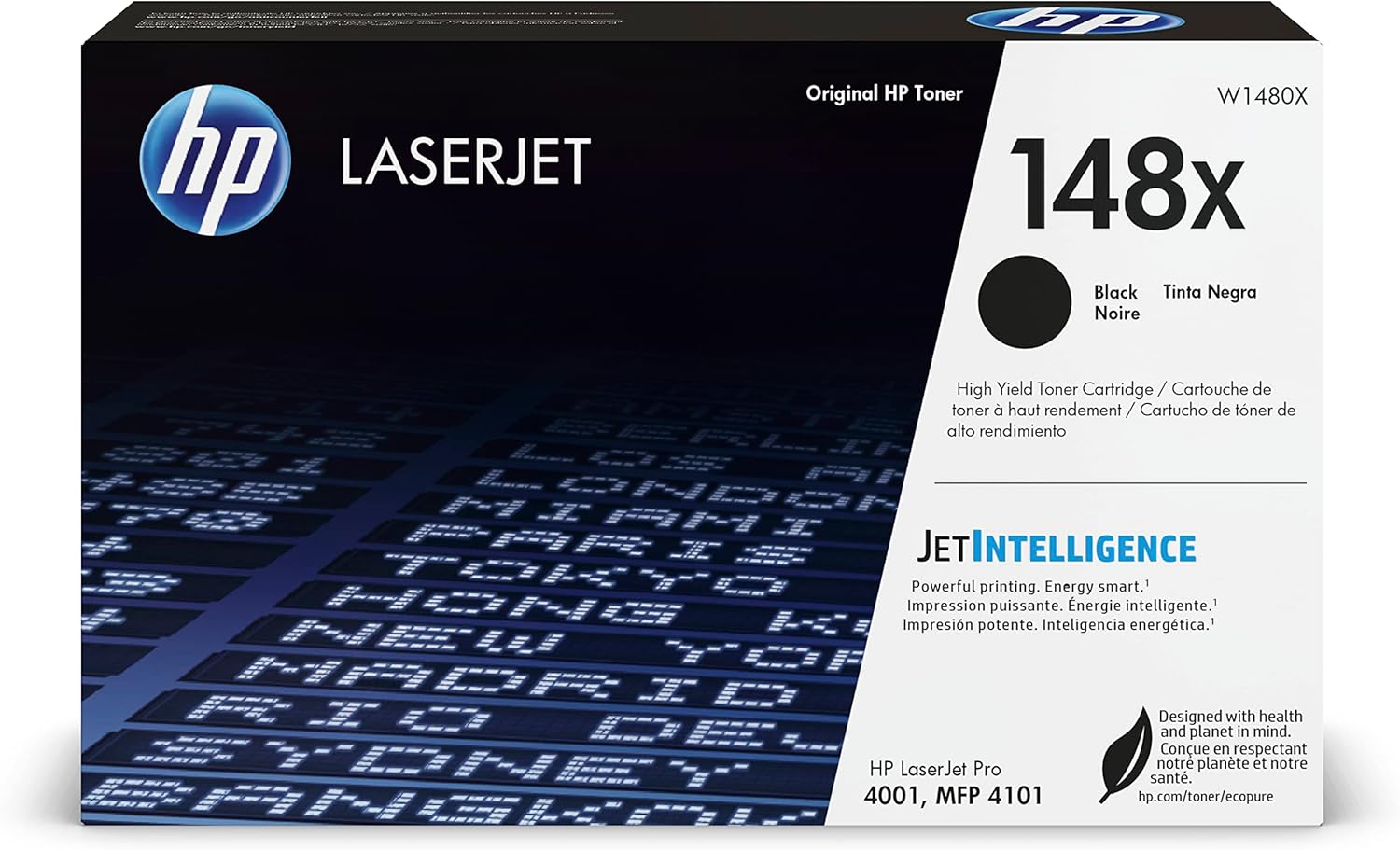 HP Original 148X Black Laserjet Toner Cartridge for Pro 4001