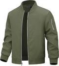 Boy's Bomber Jacket Kids Spring Fall Zip Up Varsity Windbreaker