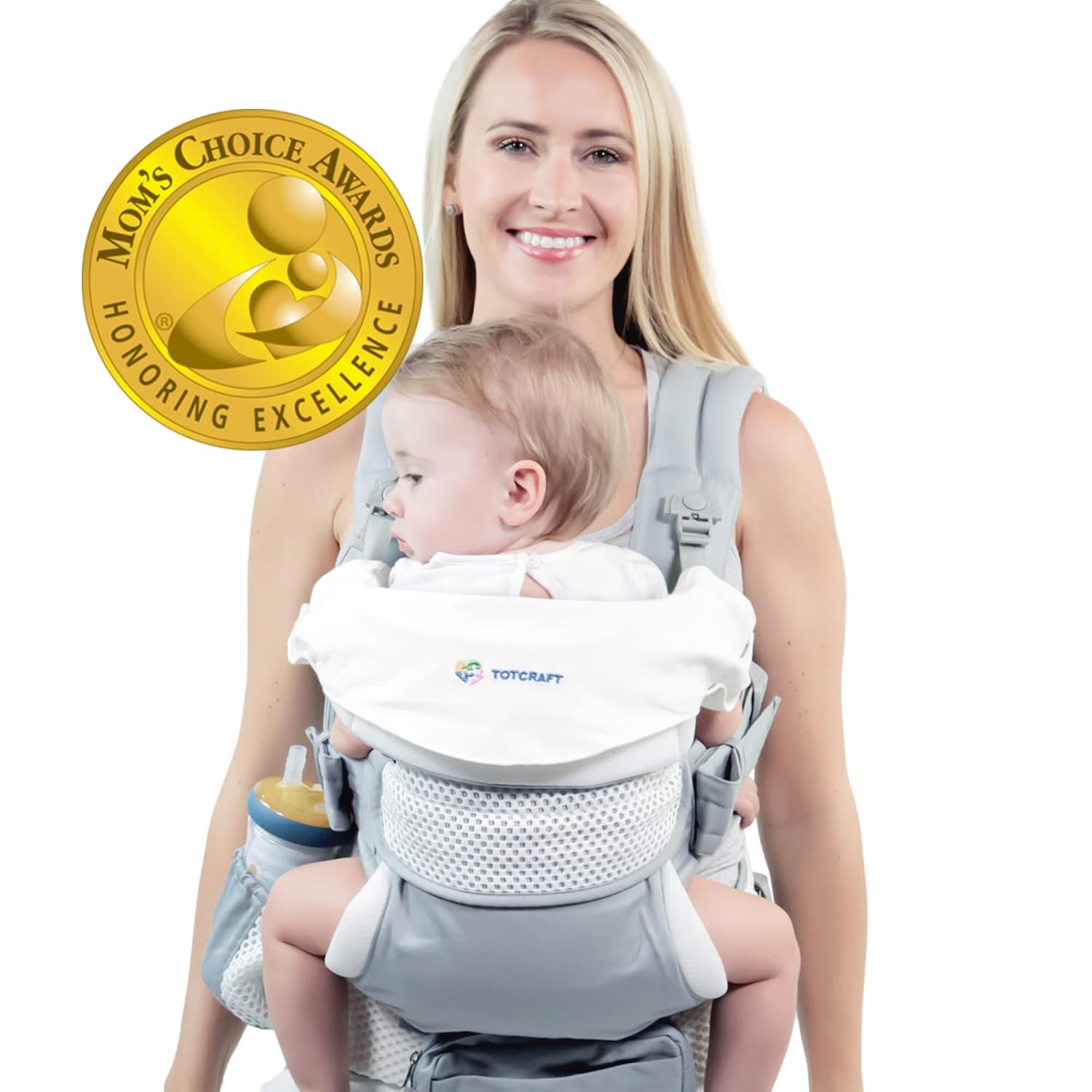 TotCraft Organic Baby Carrier - Comfortable Lumbar Support