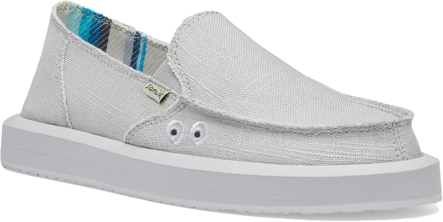 Sanuk Womens Donna Soft Top Hemp Loafers for Casual Comfort