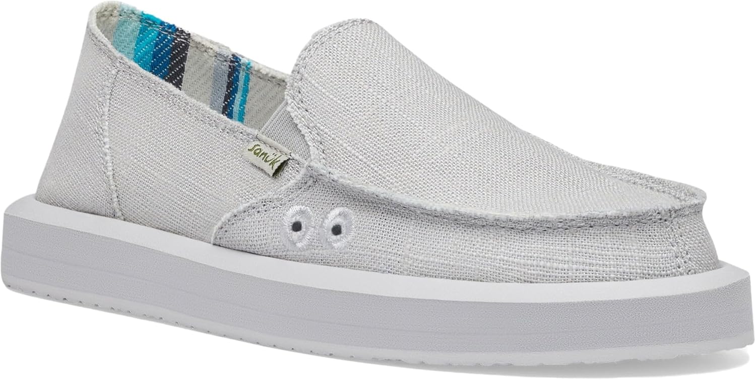 Sanuk Womens Donna Soft Top Hemp Loafers for Casual Comfort