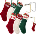 Personalized Christmas Stocking, 18in Large Knit Custom Name Stockings