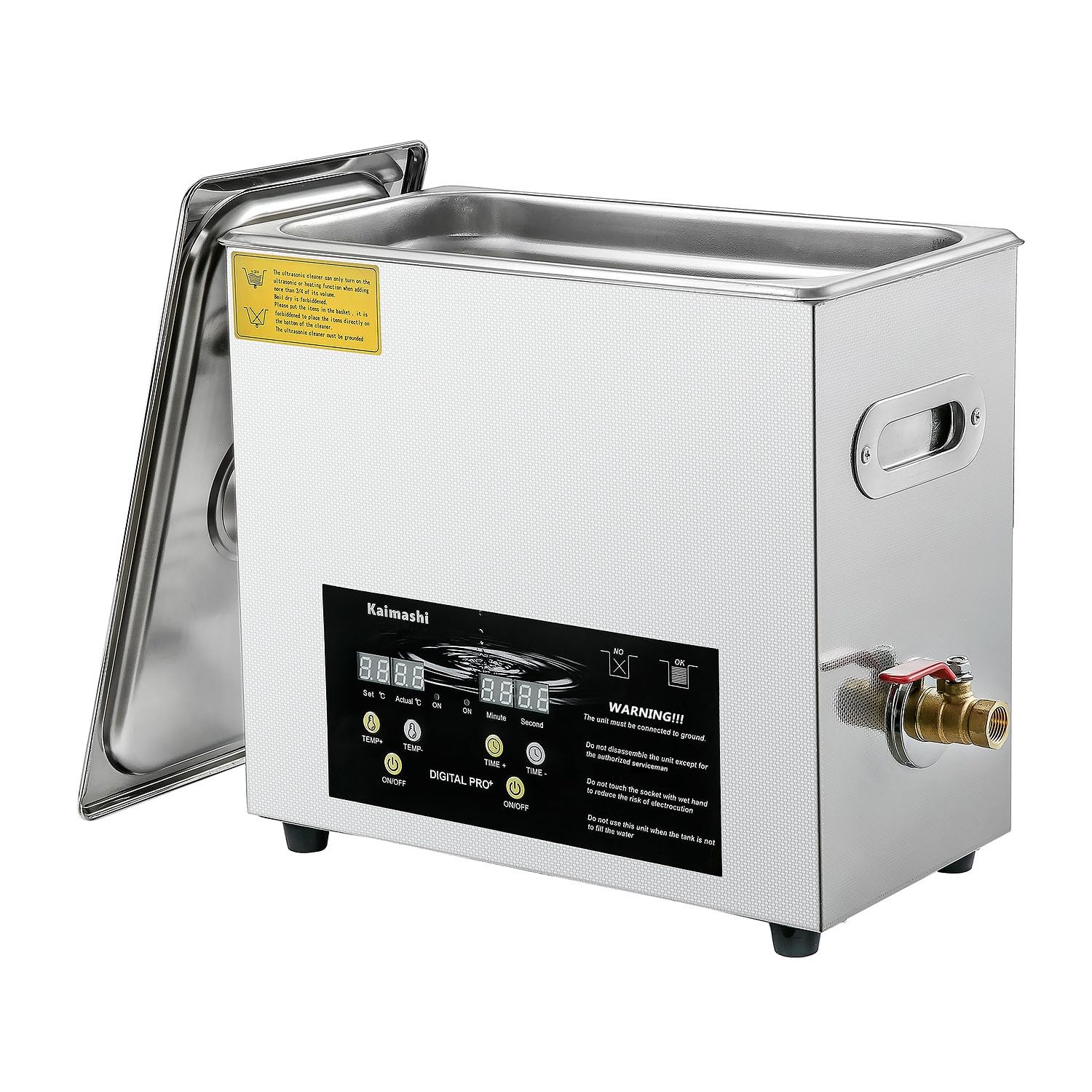 Ultrasonic Cleaner 6.5L with Digital Timer and Heater for Parts