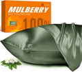 100% Mulberry Silk Pillowcase for Hair and Skin - Matcha King 20ft36