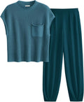 PRETTYGARDEN Womens Two Piece Knit Tracksuit Set - Cozy Everyday Shoes