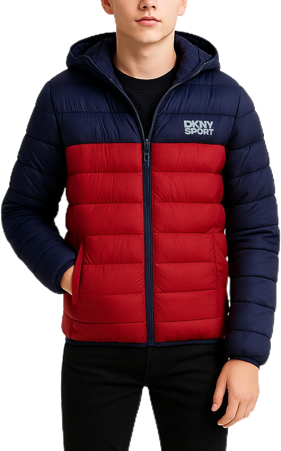 DKNY Boys Puffer Jacket - Insulated Wind Water Resistant Coat
