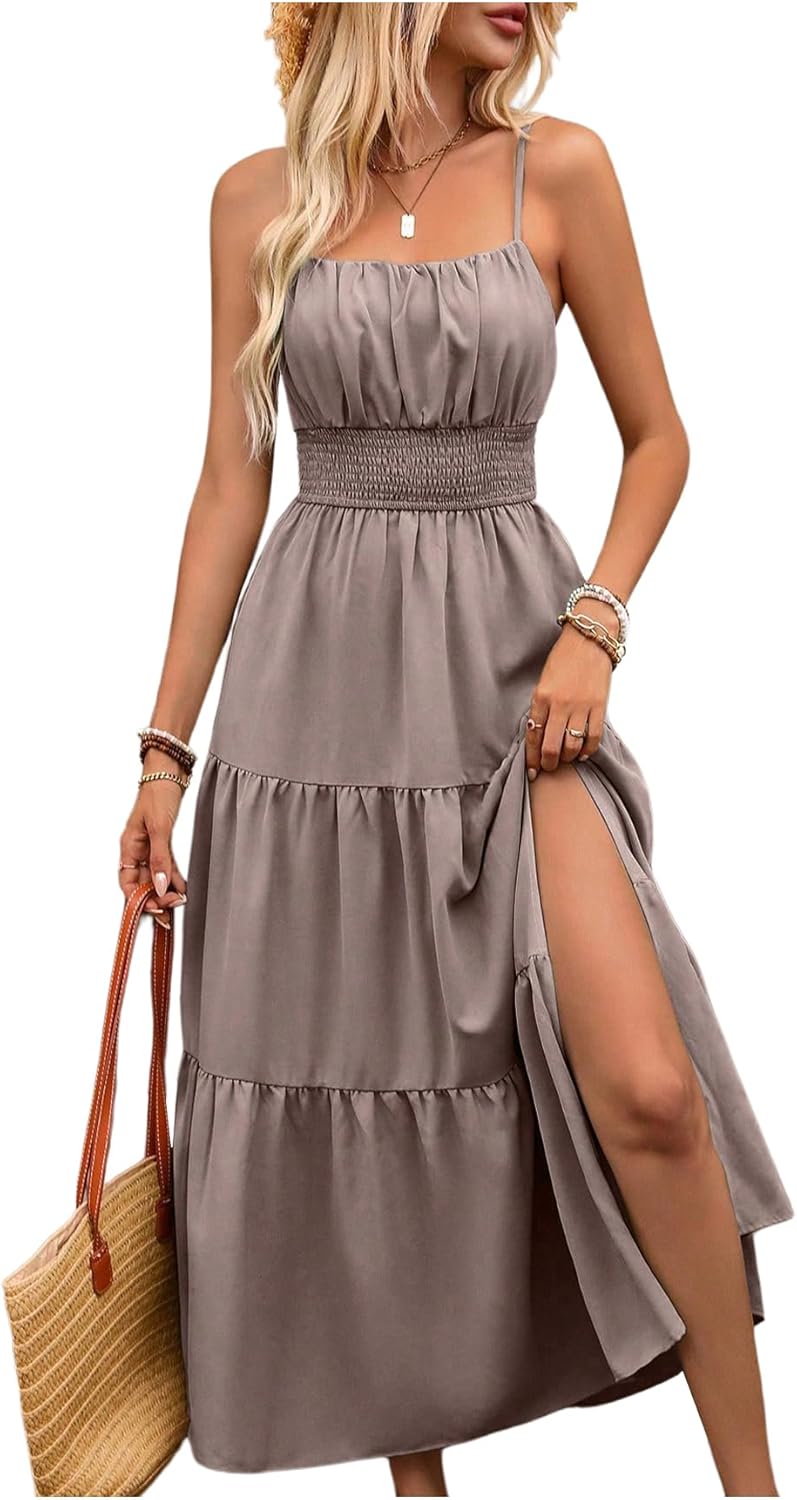 Women's Boho Maxi Dress for Wedding Guest and Vacation Style