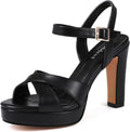 Platform High Heels for Women Strappy Chunky Heels Sandals