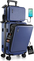 22 Inch Carry On Luggage 22x14x9 Airline Approved - Durable Hard Shell