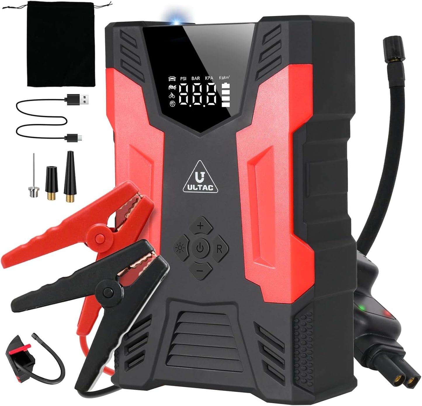 ULTAC Jump Starter - 4000A Power, 25000mAh, 150PSI Air Pump