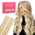 WENNALIFE Tape in Hair Extensions for Light Blonde Highlights