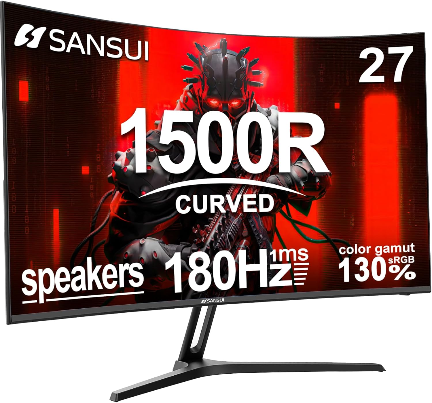 Immersive 180Hz Gaming Monitor | SANSUI 27 Curve FHD