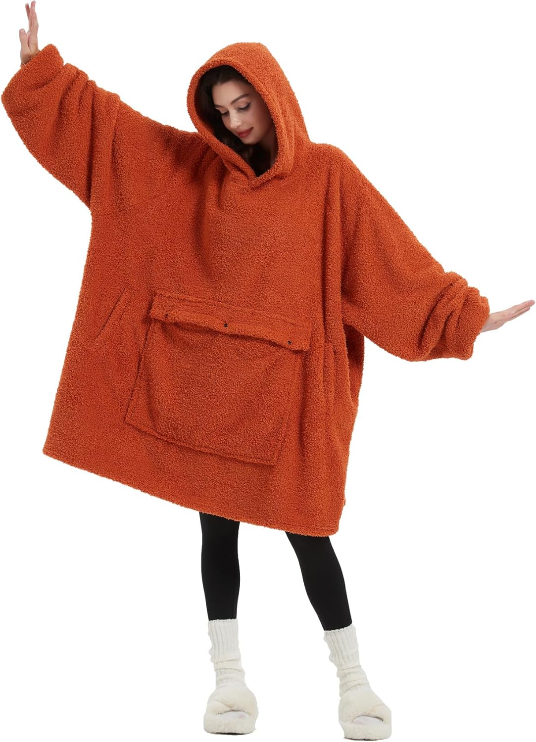 Cozy KFUBUO Sherpa Hoodie Blanket