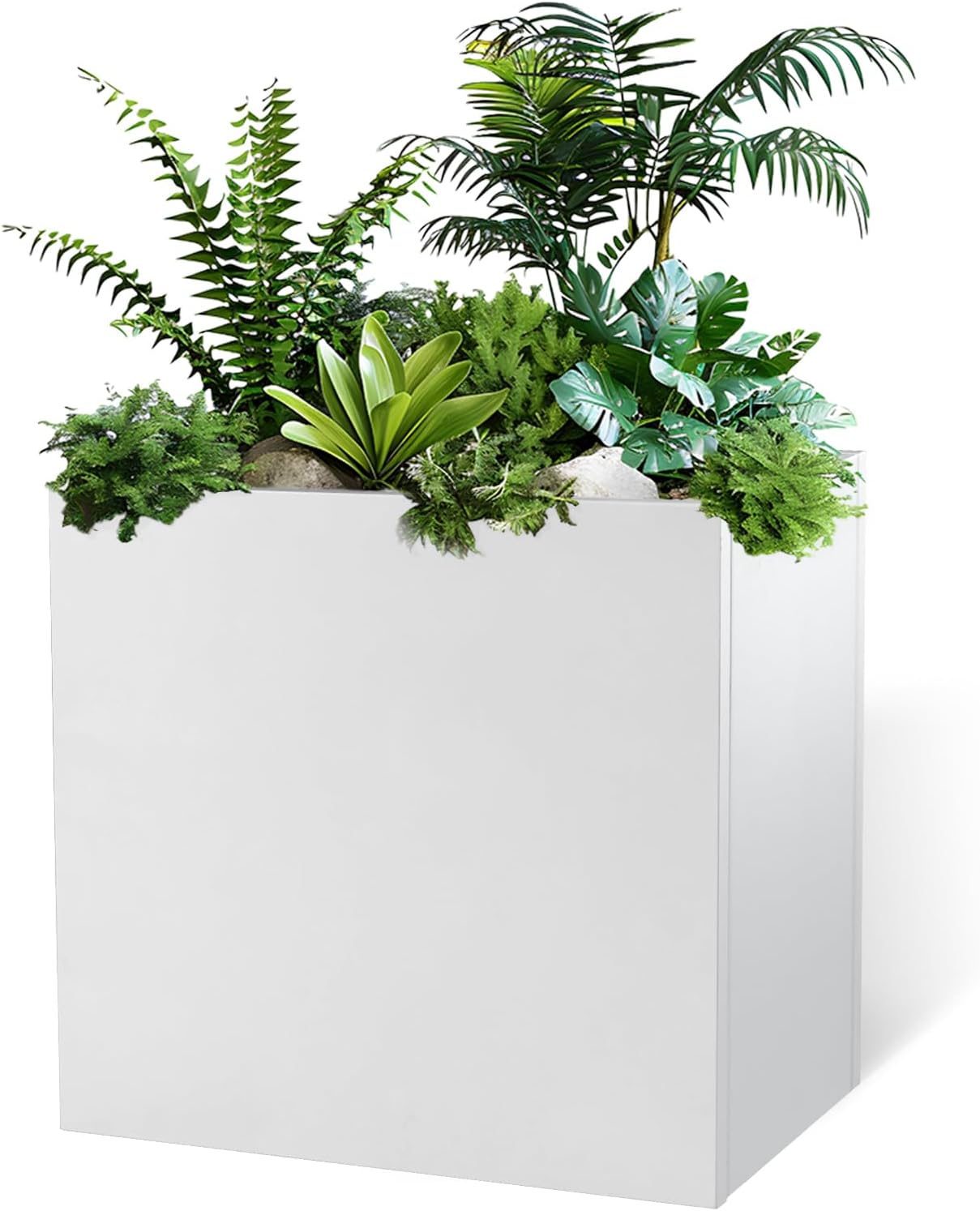 Galvanized Steel Outdoor Planter Box for Stylish Gardening