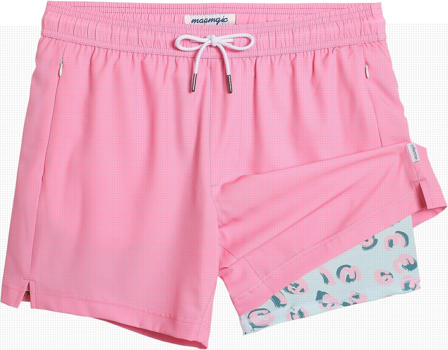 maamgic 5inch Mens Swimming Trunks with Compression Liner