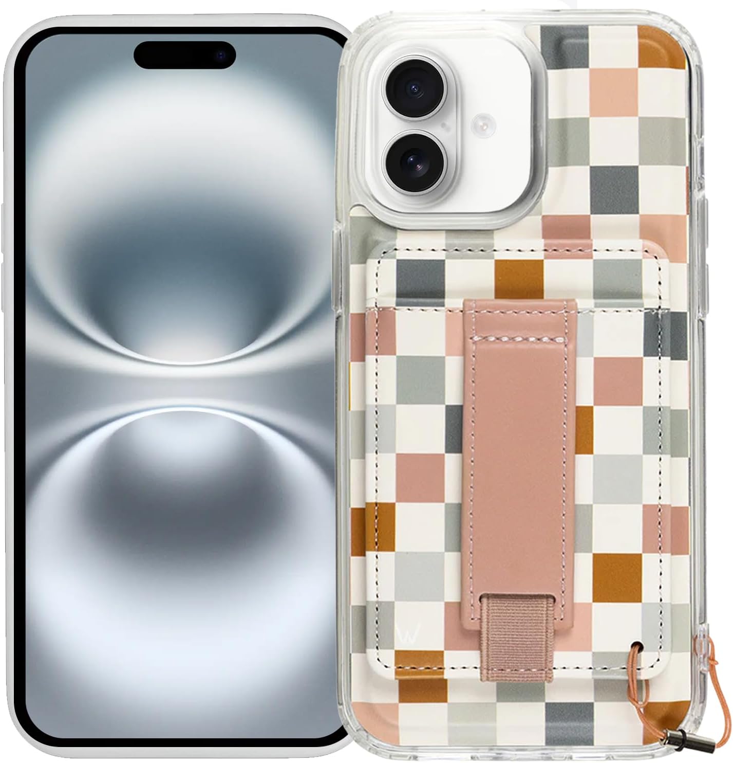 Aesthetic Magnetic Wallet Phone Case for iPhone 16 - Trendy Design